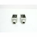 Crouse Hinds CONDULET Box of 2 SINGLE GANG BOX IRON 1IN CONDUIT OUTLET BODIES AND BOX, 2PK FDC3